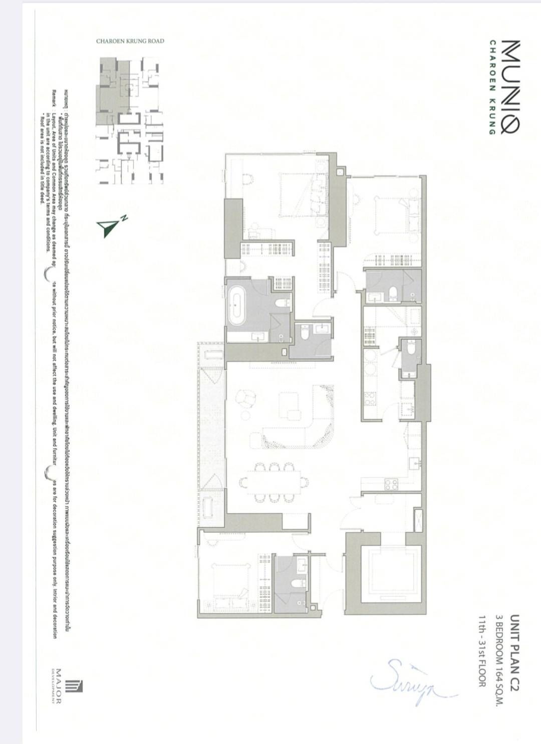 3 Bedrooms Condo for sale In Muniq Charoenkrung Wong Sawang Bangkok