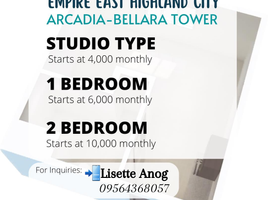 1 Bedroom Condo for rent in Eastern District, Metro Manila, Pasig City, Eastern District