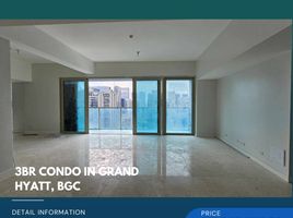 3 Bedroom Apartment for sale at Grand Hyatt Manila Residences, Makati City