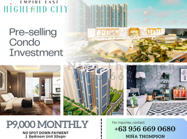 1 Bedroom Condo for sale in Eastern District, Metro Manila, Pasig City, Eastern District