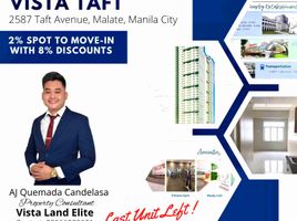 Studio Apartment for sale in Vito Cruz LRT-1, Malate, Malate