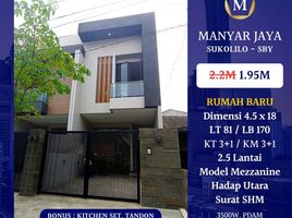 3 Habitación Casa en venta en Sukolilo, East Jawa, Sukolilo