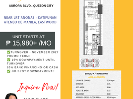 Studio Apartment for sale in Anonas LRT-2, Quezon City, Quezon City