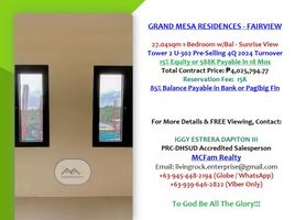 1 Bedroom Apartment for sale in Metro Manila, Quezon City, Eastern District, Metro Manila