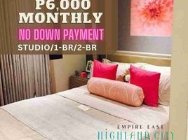 Studio Apartment for sale in Eastern District, Metro Manila, Pasig City, Eastern District