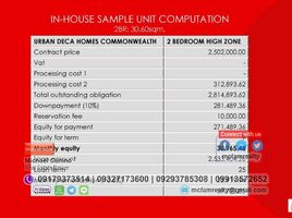 Condominium 2 chambre à vendre à Quezon City, Metro Manila, Quezon City