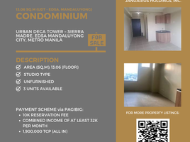 1 Habitación Departamento en venta en Mandaluyong City, Metro Manila, Mandaluyong City