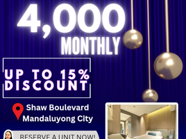 Studio Condo for sale in Shaw Boulevard MRT-3, Mandaluyong City, Mandaluyong City