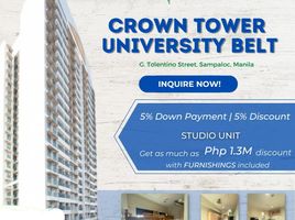 Studio Condo for sale at Crown Tower, Sampaloc