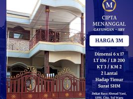 3 Bedroom House for sale in Gayungan, Surabaya, Gayungan