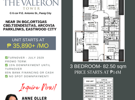 3 Schlafzimmer Wohnung zu verkaufen in Pasig City, Metro Manila, Pasig City, Eastern District, Metro Manila, Philippinen