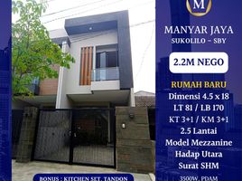 4 Habitación Villa en venta en Sukolilo, East Jawa, Sukolilo