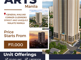 1 Bedroom Apartment for sale in Quirino LRT-1, Malate, Malate