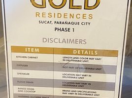 1 Bedroom Condo for sale at SMDC Gold Residences, Paranaque City