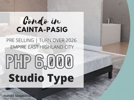 Studio Apartment for rent in Metro Manila, Pasig City, Eastern District, Metro Manila