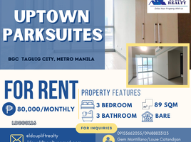 3 Bedroom Condo for rent at Uptown Parksuites, Makati City