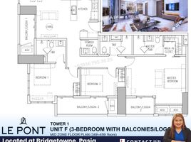 3 Bedroom Condo for sale at Le Pont Residences, Pasig City, Eastern District