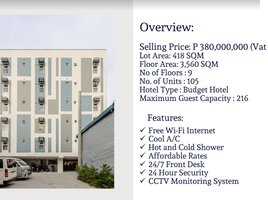 109 Bedroom Hotel for sale in Metro Manila, Makati City, Southern District, Metro Manila