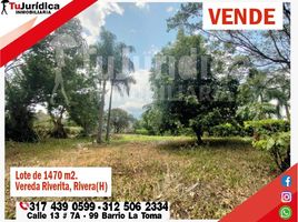  Terreno (Parcela) en venta en Rivera, Huila, Rivera