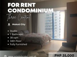 Studio Condo for rent at Three Central, Makati City