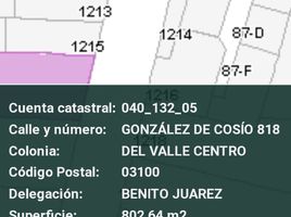  Terreno (Parcela) en venta en Miguel Hidalgo, Ciudad de México, Miguel Hidalgo