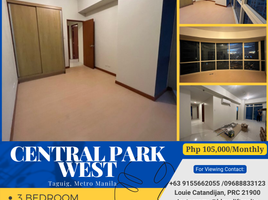 3 Bedroom Apartment for rent at Central Park West, Makati City