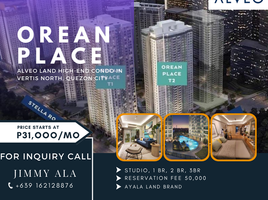 Studio Condo for sale at Orean Place at Vertis North, Quezon City