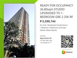 1 Schlafzimmer Appartement zu verkaufen in Sampaloc, Metro Manila, Sampaloc
