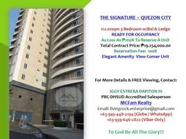 3 Bedroom Condo for sale at The Signature, Quezon City