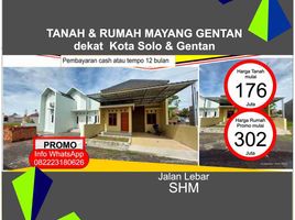 2 Kamar Rumah for sale in Sukoharjo, Jawa Tengah, Grogol, Sukoharjo