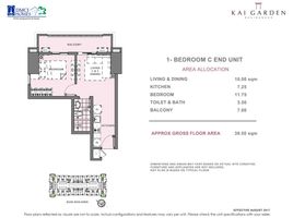 1 Bedroom Apartment for sale at Kai Garden Residences, Mandaluyong City, Eastern District, Metro Manila