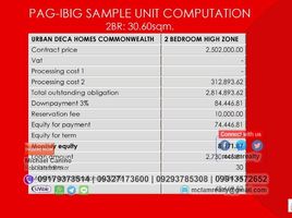 Condominium 2 chambre à vendre à Quezon City, Metro Manila, Quezon City