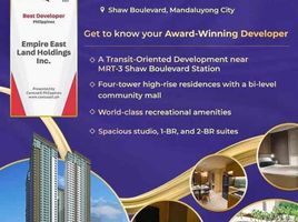 Studio Condo for sale in Shaw Boulevard MRT-3, Mandaluyong City, Mandaluyong City